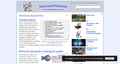 Desktop Screenshot of handicappedequipment.org